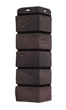 Угол наружный Grand Line, Состаренный кирпич Design Plus, Кофе (Черный шов)