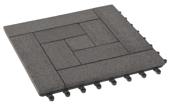 Модульный паркет ДПК GRINDERDECO Люкс 10 Цвет серый базальт купить в Владивостоке