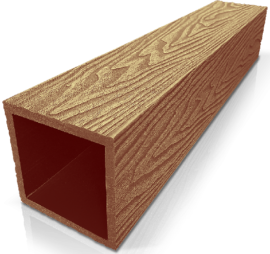 Столб опорный ДПК 3D GardenParkett 100х100мм, Бук купить в Владивостоке