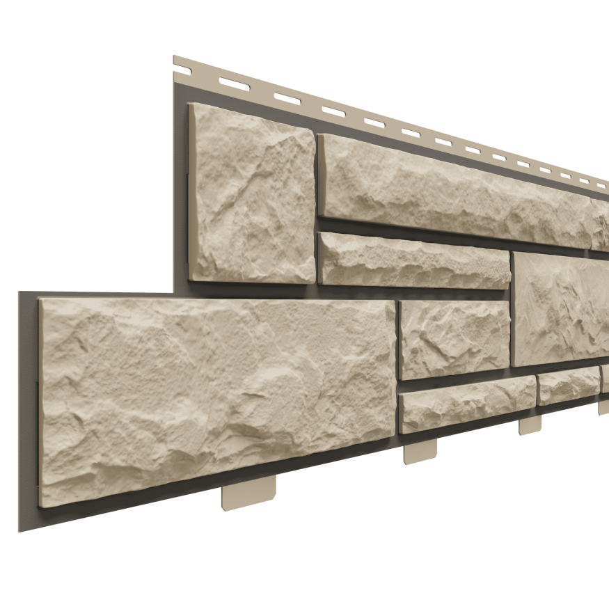 Фасадные панели Доломит, Брусчатка Доломит, Сандал 3000 мм купить в Владивостоке