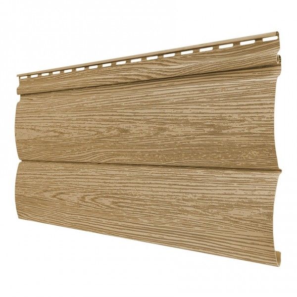 Виниловый сайдинг Tecos Lux Двойной оцилиндрованный брус, Ангарская сосна купить в Владивостоке