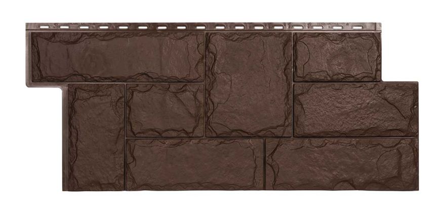 Фасадная панель T-Сайдинг, Марсель ЭКО-1 Коричневый купить в Владивостоке