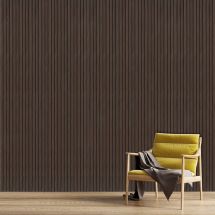 Стеновая панель 3D FineBer Темный орех