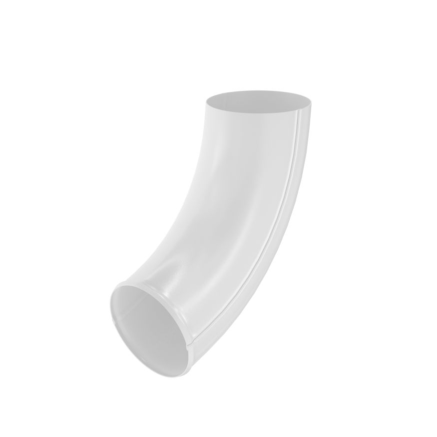 Отвод трубы Aquasystem, RAL 9003 Белый 125/90 купить в Владивостоке