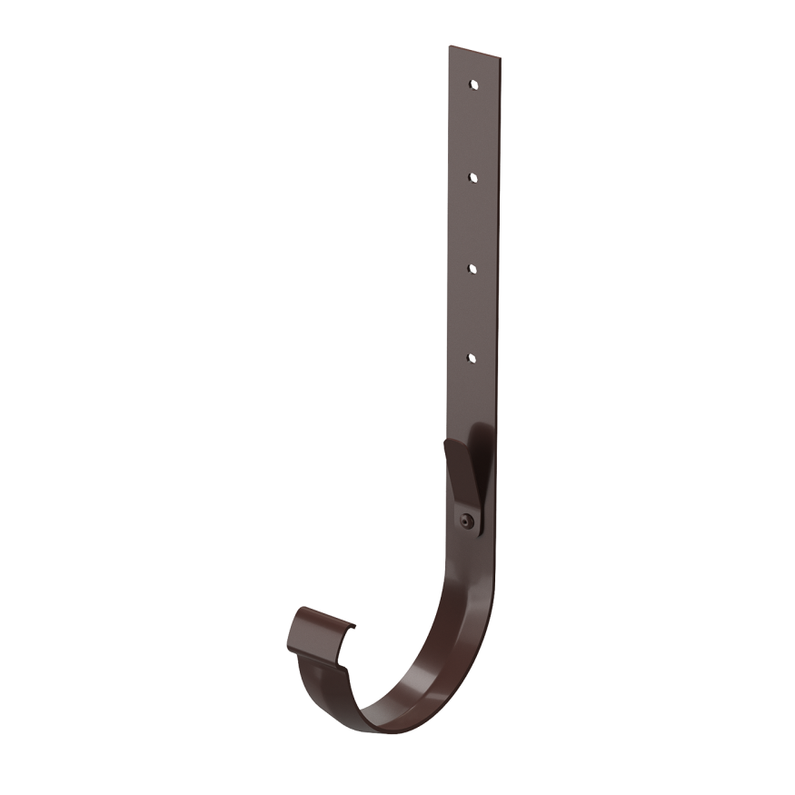 Металлический кронштейн для желоба Docke Lux, Шоколад купить в Владивостоке