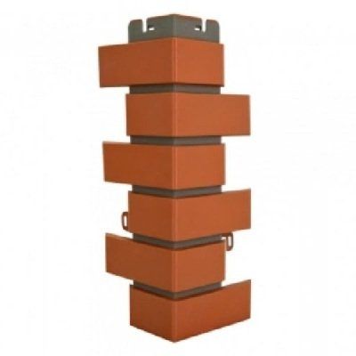 Наружный угол из красного клинкерного кирпича купить в Владивостоке