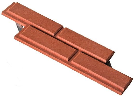 Фасадная плитка Кирисс Фасад Гладкий кирпич с фаской купить в Владивостоке