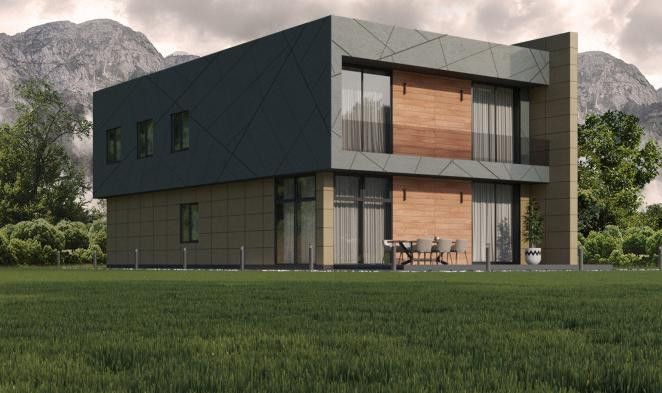 Фиброцементные панели Roofas COLOR Line Зеленый купить в Владивостоке