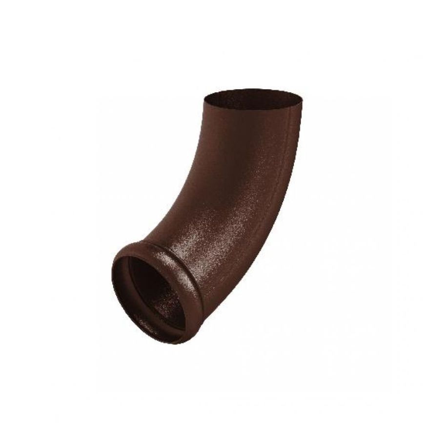 Отвод трубы декорированный Aquasystem, коричневый матовый RAL 8017, 150/100. купить в Владивостоке