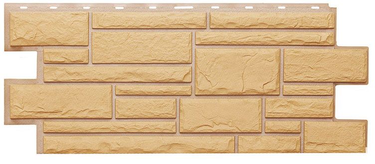 Фасадная панель Т-Сайдинг, Дикий Камень Бежевый купить в Владивостоке