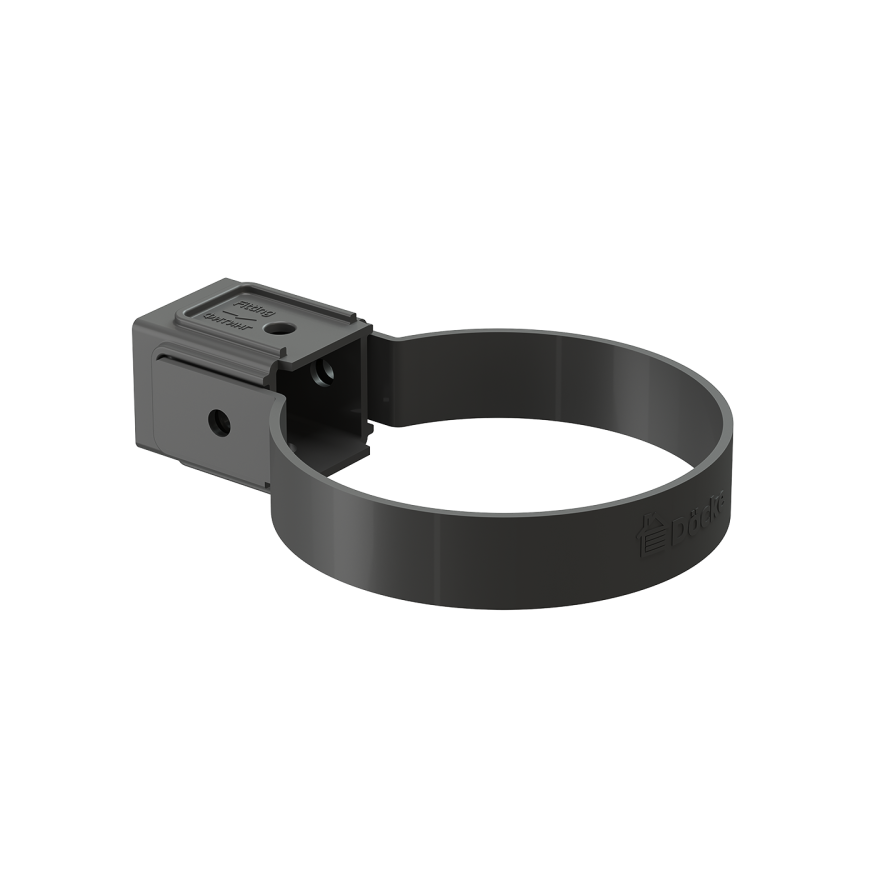 Универсальный хомут для водосточной трубы Docke Standard, серого цвета. купить в Владивостоке