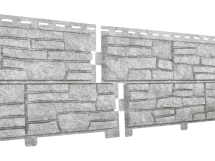 Фасадная панель Ю-пласт Стоун Хаус Сланец, Светло-серый