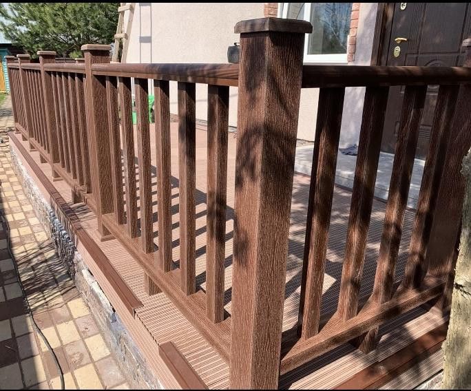 Перила FAYNAG из ДПК WOOD цвета венге купить в Владивостоке