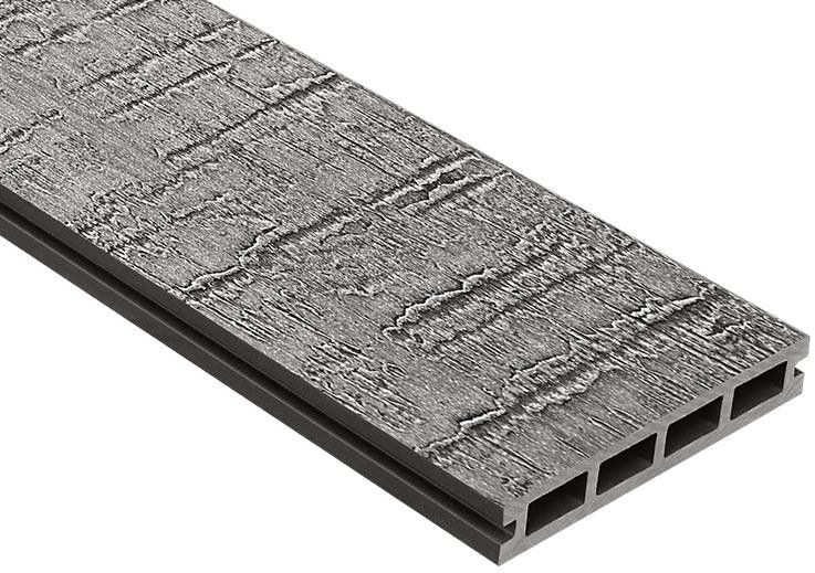 Террасная доска ДПК Outdoor 3D VIRGINIA/COLORADO в темно-сером цвете. купить в Владивостоке