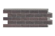 Фасадная панель Grand Line, Состаренный кирпич Design Plus, Кофе (Темно-бежевый шов)