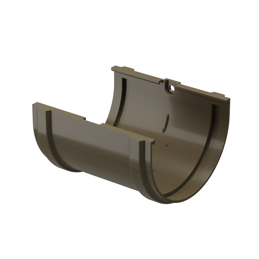 Соединитель желобов Docke Premium, оттенок Каштан купить в Владивостоке