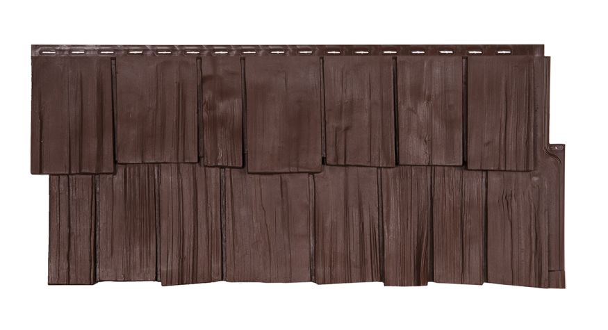 Фасадная панель T-Сайдинг, Щепа Дуб ЭКО-1 Браун купить в Владивостоке