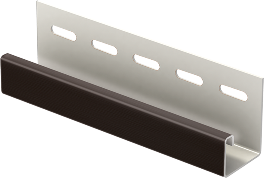 J-планка Ю-пласт Софит PRO, Темно-коричневый купить в Владивостоке