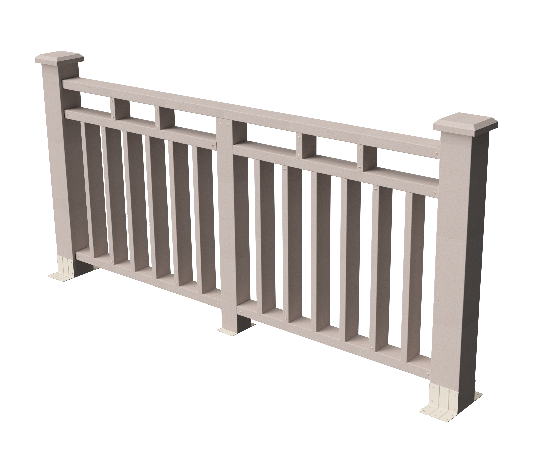 Декоративное ограждение из ДПК GRINDERDECO, выбеленый дуб, Европа купить в Владивостоке