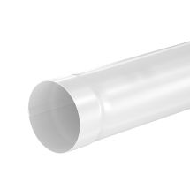 Труба водосточная 1000мм Aquasystem, RAL 9003 Белый 125/90