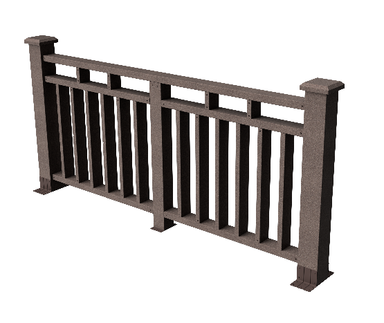 Декоративное ограждение из ДПК GRINDERDECO, цвет венге, Европа купить в Владивостоке