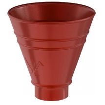 Водосборная воронка круглая Aquasystem RR29, Бургундский цвет, 125/90 мм