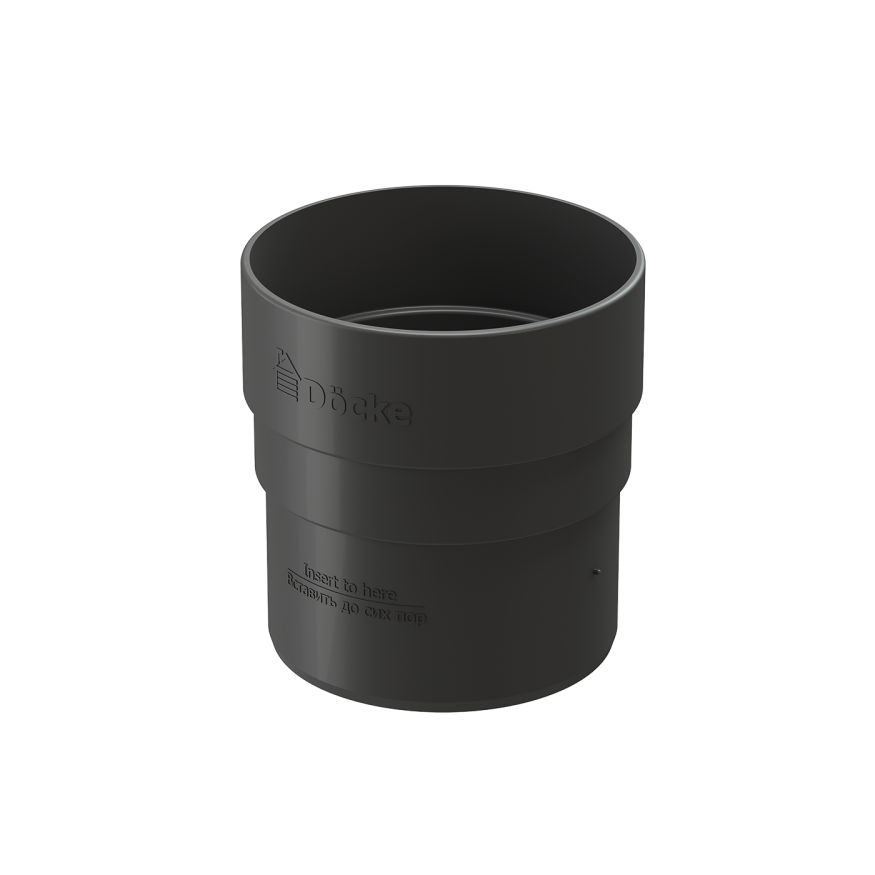 Соединительная муфта для водостока Docke Standard, Серый цвет купить в Владивостоке