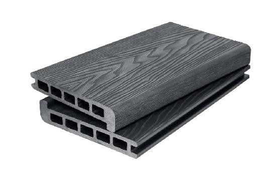 Ступень 3D GardenParkett с древесной текстурой в цвете Графит купить в Владивостоке