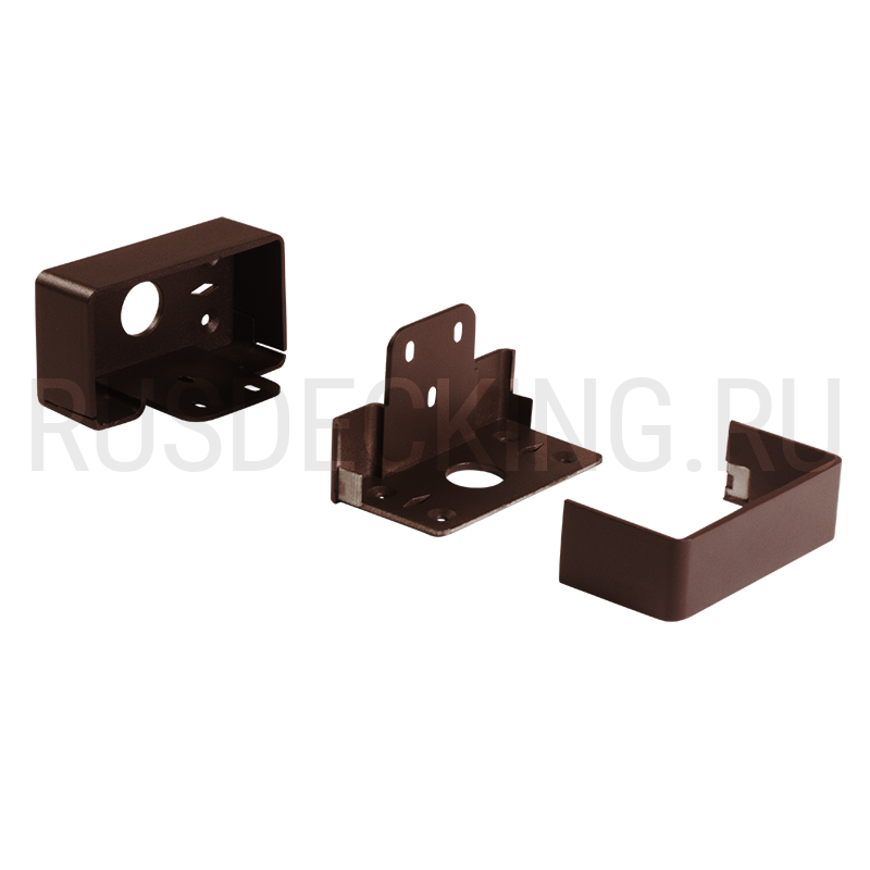 Комплект крепления перил прямое RusDecking Unodeck Венге купить в Владивостоке