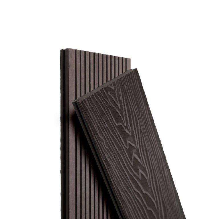 Террасная доска Экодекинг Топ полнотелая, Венге купить в Владивостоке