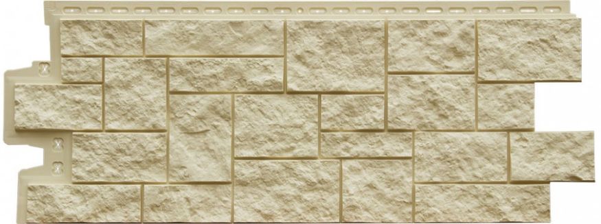 Фасадная панель Grand Line, Дикий камень Classic, Бежевый купить в Владивостоке
