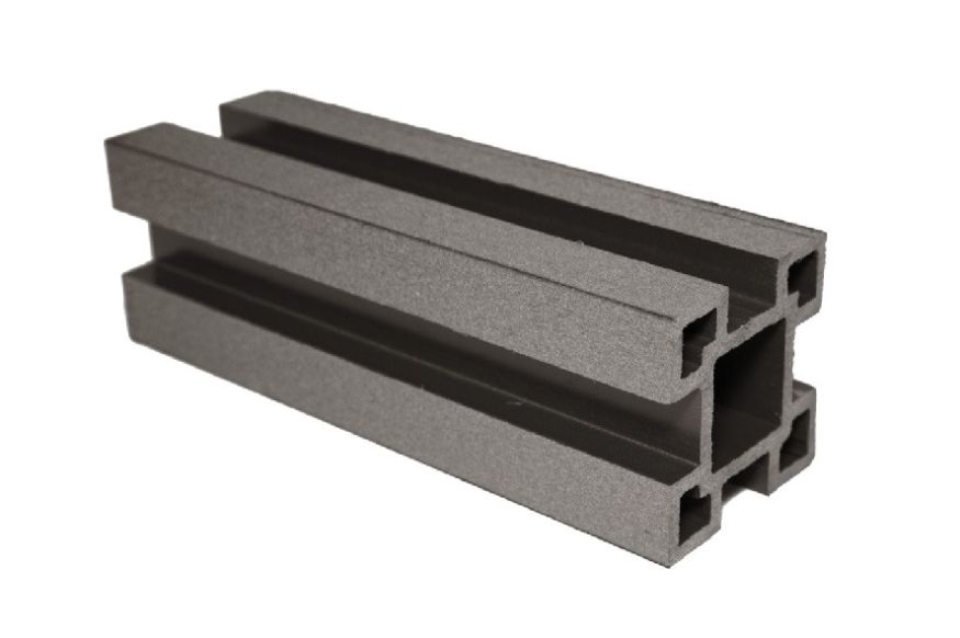 Столб с пазами ДПК АЙ-ТЕХПЛАСТ цвет венге купить в Владивостоке