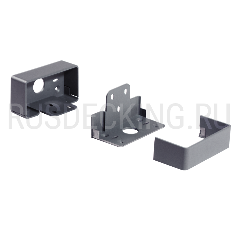 Комплект крепления перил прямое RusDecking Unodeck Серый купить в Владивостоке