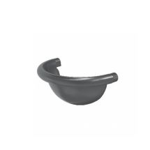 Полукруглая заглушка для желоба Aquasystem, RR 23 Маренго 125/90