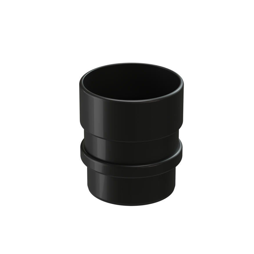 Муфта соединительная для водостока Docke Lux, Карбон купить в Владивостоке