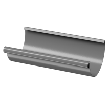 Полукруглый водосточный желоб 3 м Docke Stal Premium, Графитовый цвет