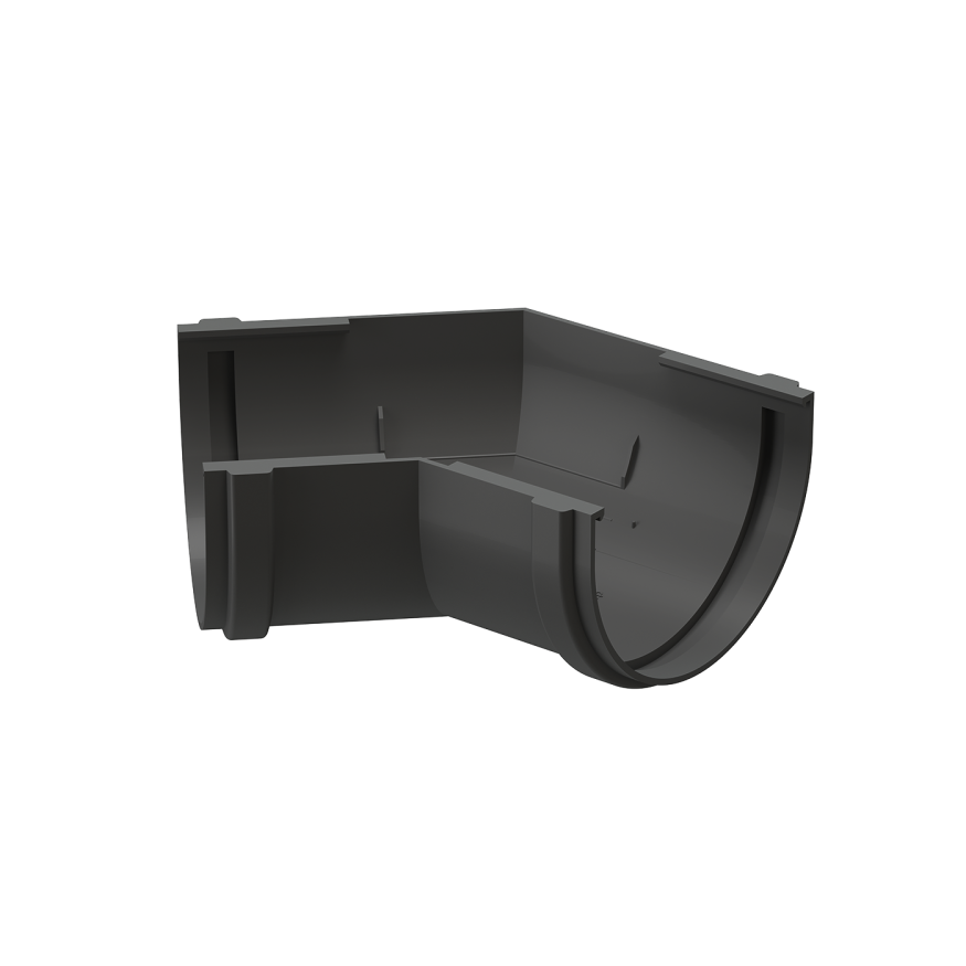 Угол желоба 135˚, Docke Premium, цвет графит купить в Владивостоке