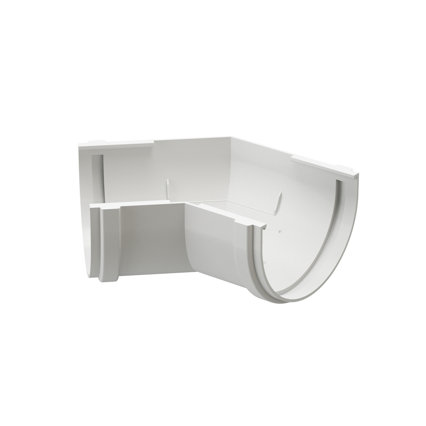 Угол желоба 135°, Docke Premium, цвет Пломбир купить в Владивостоке