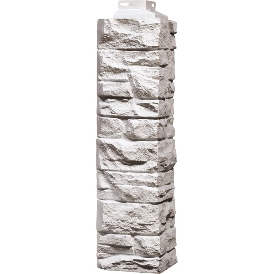 Наружный угол FineBer Скала, Мелованный белый купить в Владивостоке