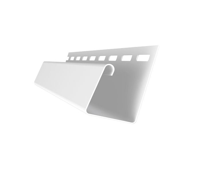 Универсальный J-Профиль Grand Line (Я Фасад) в белом цвете купить в Владивостоке