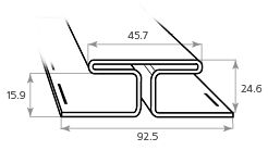 H-профиль Tecos Ardennes Опал купить в Владивостоке