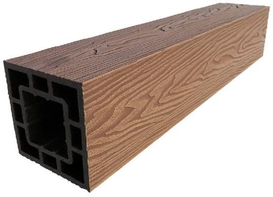 Столб опорный ДПК 3D GardenParkett 120х120мм, Светло-коричневый купить в Владивостоке