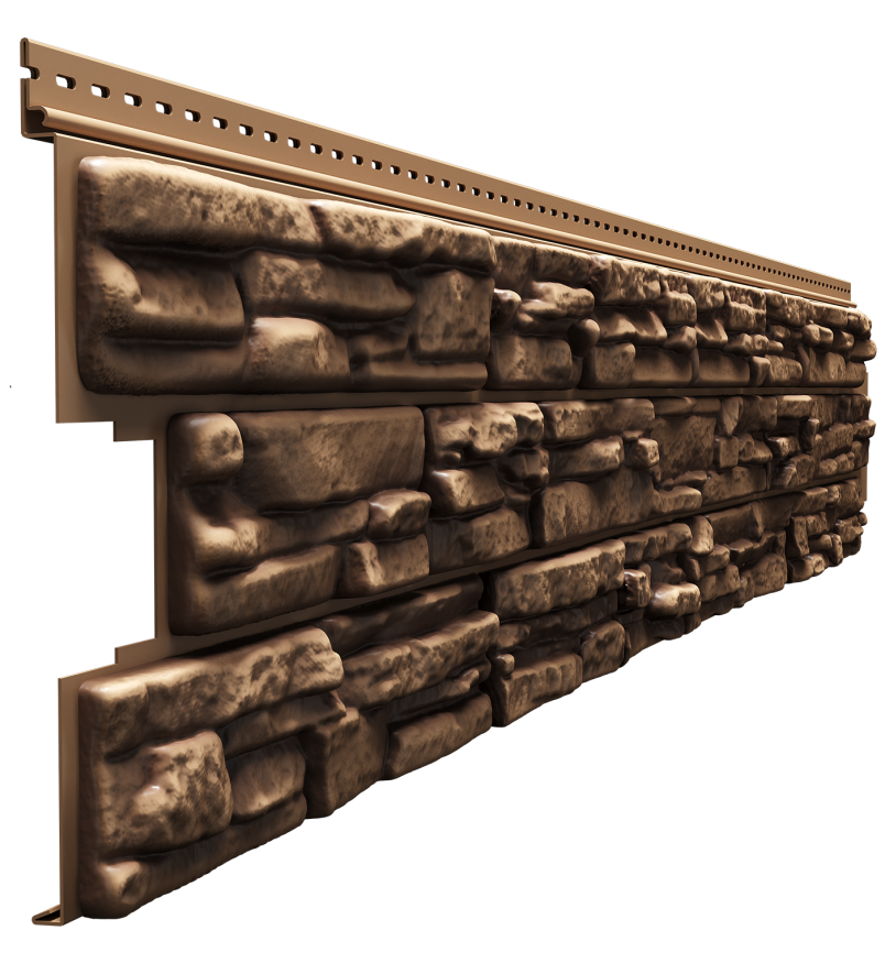 Виниловый сайдинг Docke, Rocky, Кедровый орех купить в Владивостоке