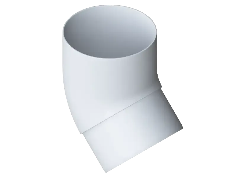 Колено трубы 45°, Альта-Профиль, Элит Белый купить в Владивостоке