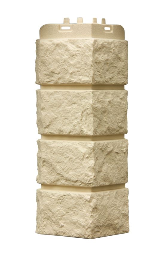 Угол наружный Grand Line, Колотый камень Classic, Бежевый купить в Владивостоке