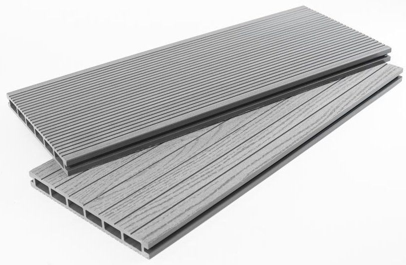 Террасная доска ДПК - ДеревоПласт DP Standart+ в оттенке серый купить в Владивостоке