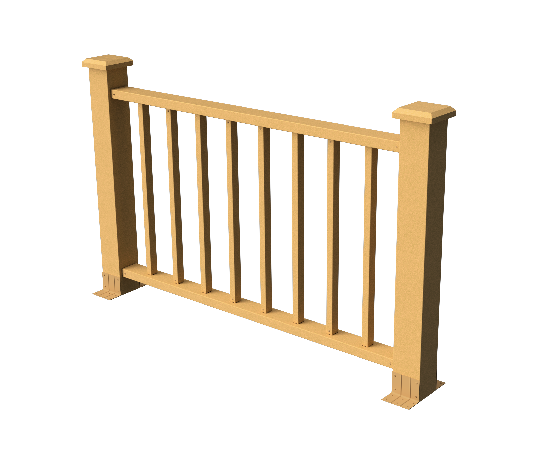 Декоративное ограждение ДПК GRINDERDECO Альма 1500 с скрытым крепежом, цвет песчаник. купить в Владивостоке