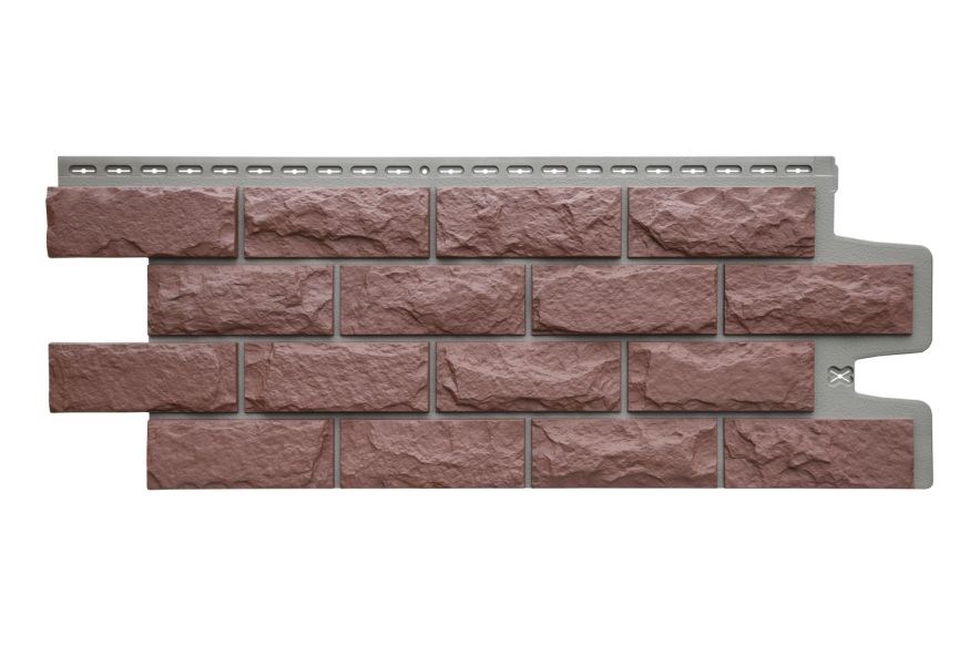 Фасадные панели Grand Line, Колотый Камень Design Plus, Корица (темно-бежевый шов) купить в Владивостоке