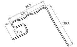 Планка для окон Tecos Ardennes, акрил Арабика. купить в Владивостоке