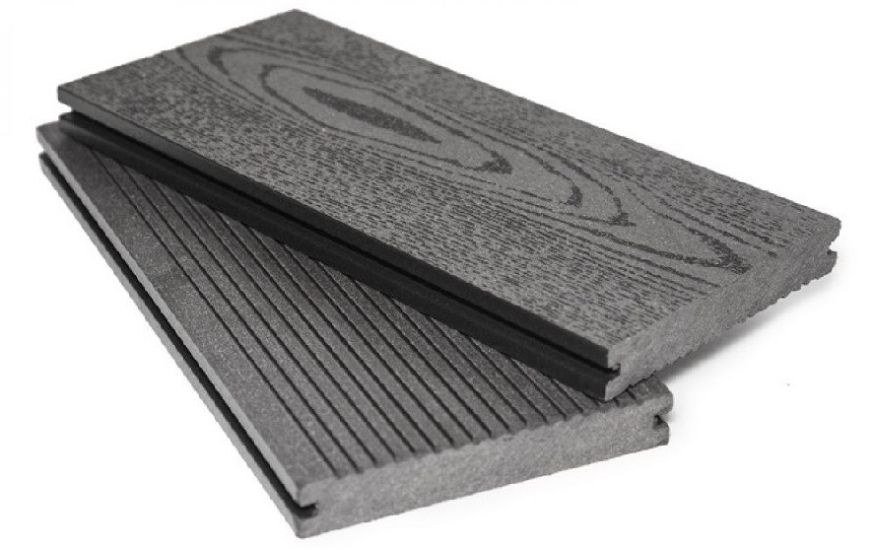 Террасная доска ДПК I-Techplast МАССИВ 3D NEW Графит купить в Владивостоке